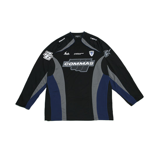 COMMAS Contrast Color Mesh Stitching Hockey Jersey | Face 3 Face