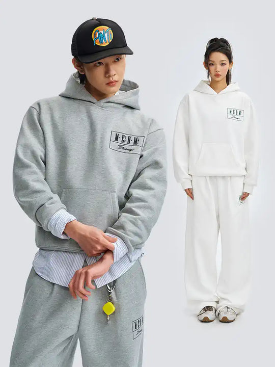 MEDM Embroidered Lettered Logo Hoodie & Sweatpants | Face 3 Face