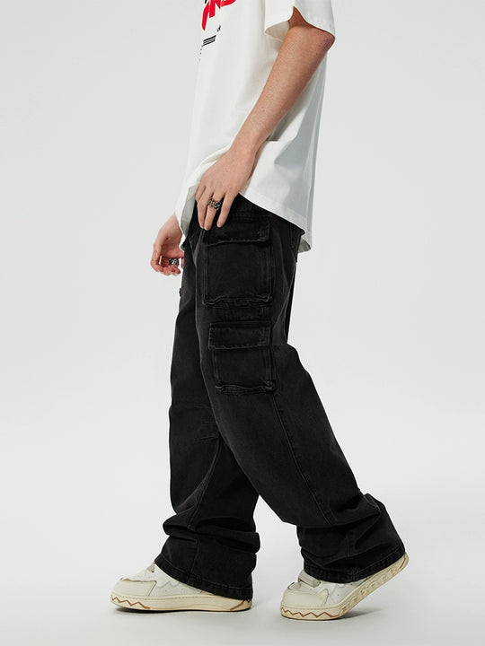 Achock Washed Multi Pocket Work Cargo Pants | Face 3 Face