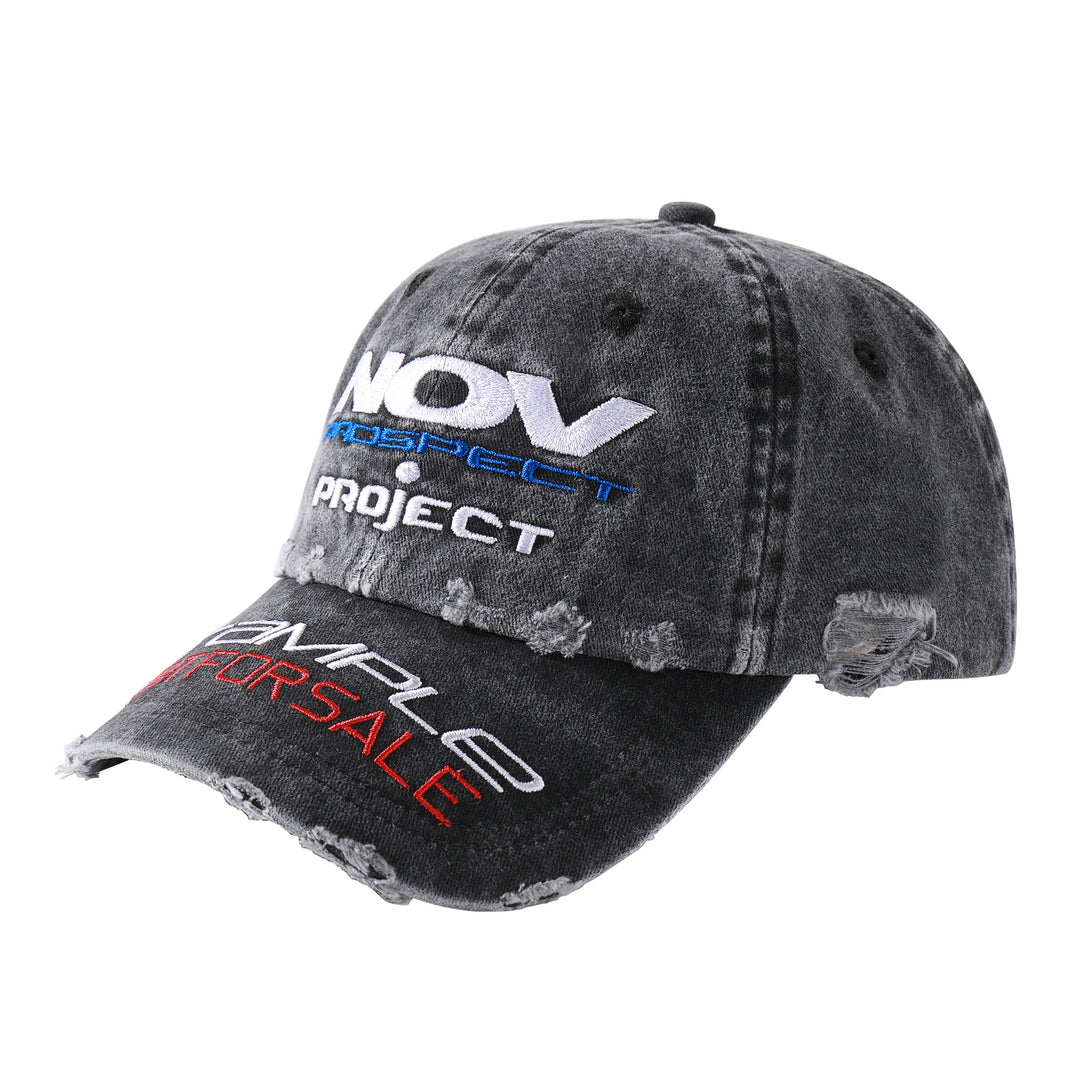 NOVACAM Distressed NOV Logo Embroidered Dad Hat | Face 3 Face