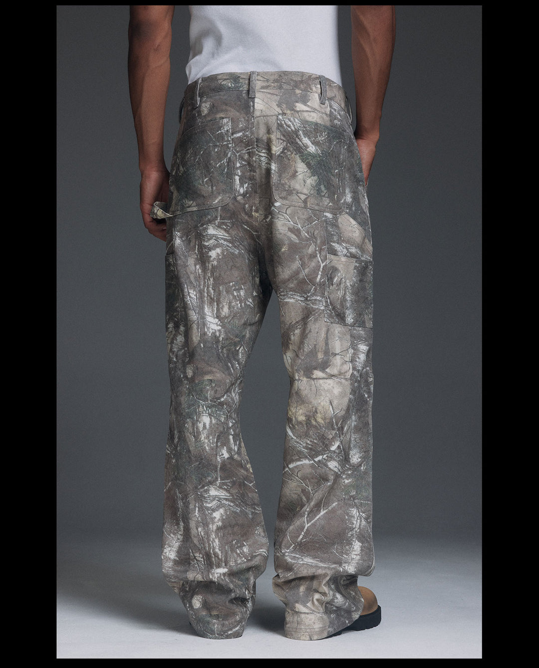 NOVACAM Tree Camo Double-Knee Flared Painter Pants | Face 3 Face