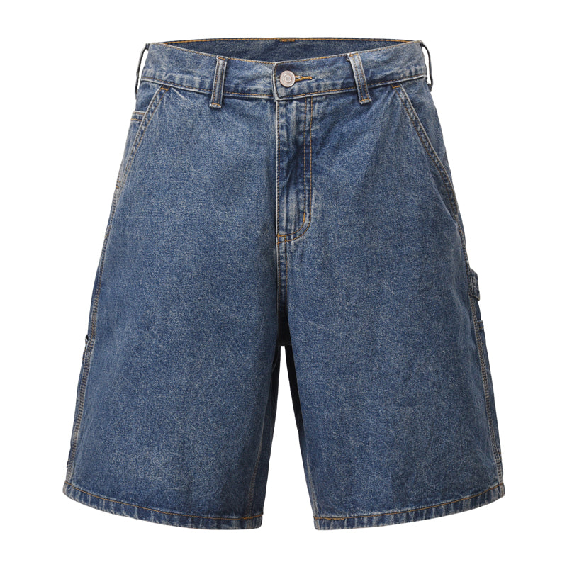 F3F Select Retro Blue Lumberjack Denim Work Shorts