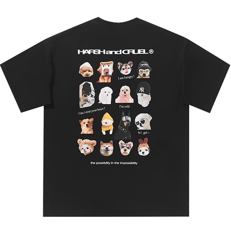 Harsh and Cruel Dogs Logo Printed Tee