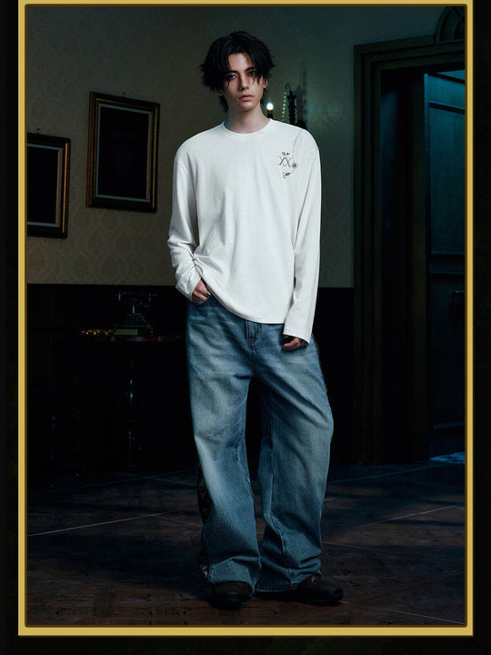 MEDM × HUNTER×HUNTER Character Monologue Print Long Sleeve Tee | Face 3 Face