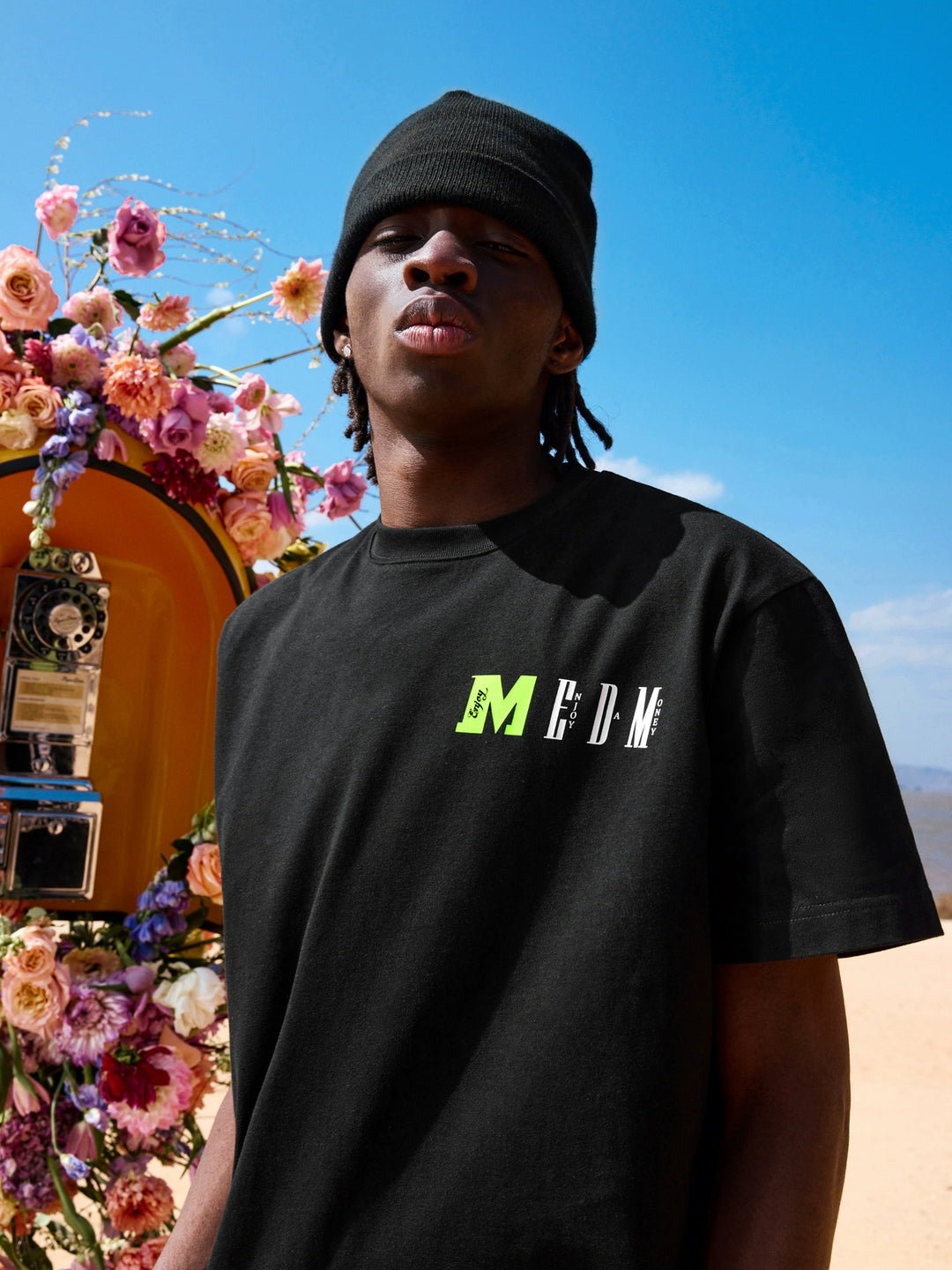 MEDM Colorblock Logo Print Tee | Face 3 Face