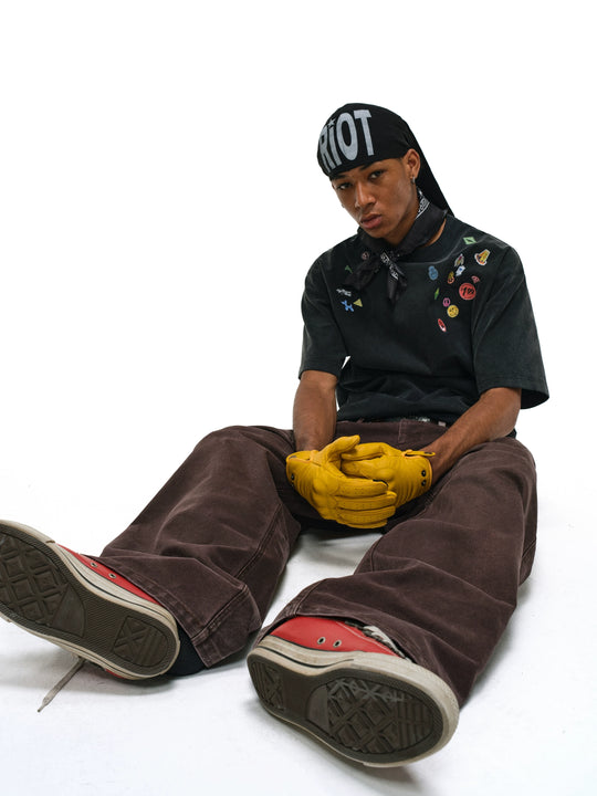 ANTIDOTE Sticker Print Washed Tee | Face 3 Face