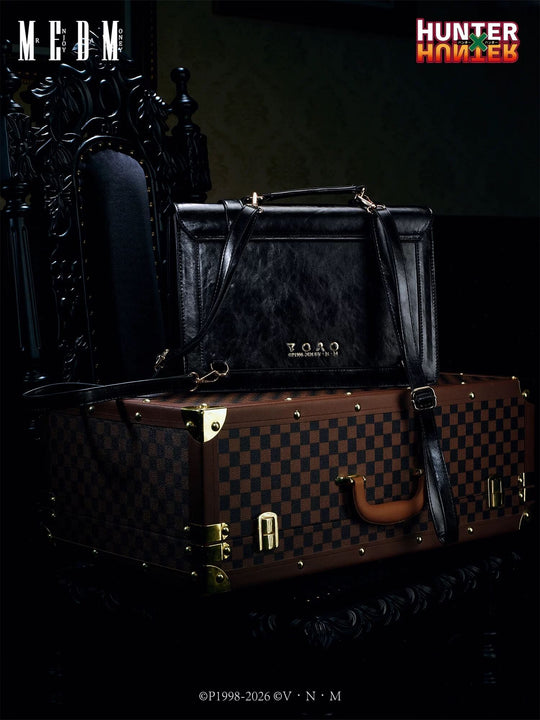 MEDM × HUNTER×HUNTER Leorio Checkered Briefcase | Face 3 Face