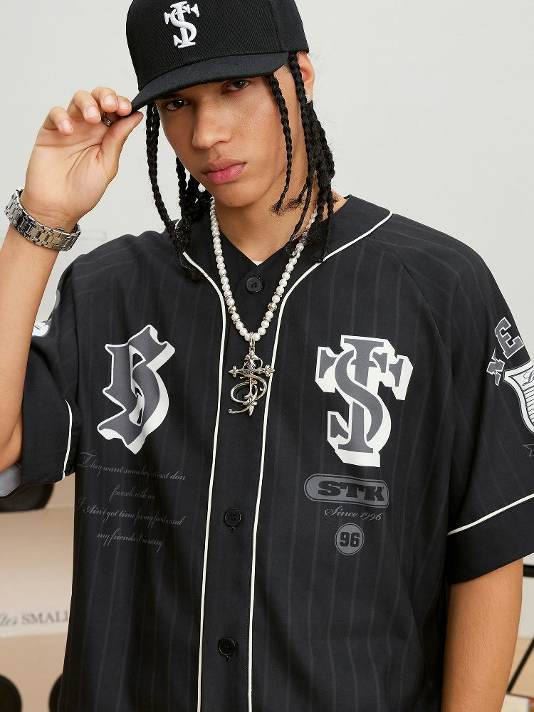 Small Town Kid Striped Baseball Shirt | Face 3 Face