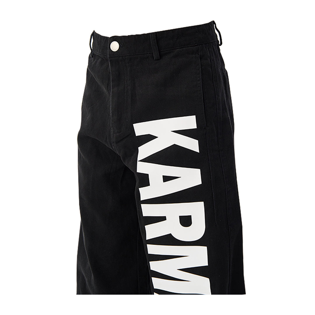 KARMANISTIC Logo Print Baggy Jeans | Face 3 Face
