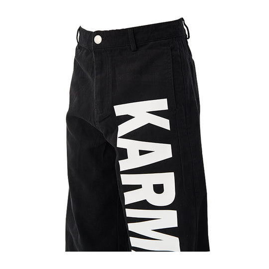 KARMANISTIC Logo Print Baggy Jeans | Face 3 Face