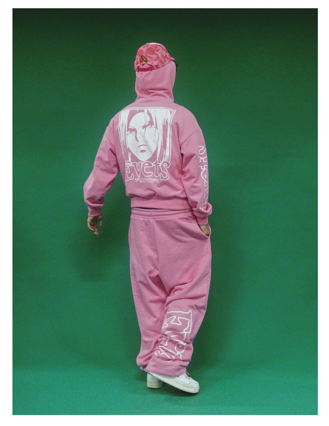 EVETS Anime Graphic Print Baggy Sweatpants | Face 3 Face