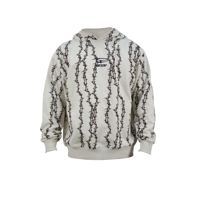 TGFCLUB Thorns Full Print Logo Embroidered Hoodie | Face 3 Face