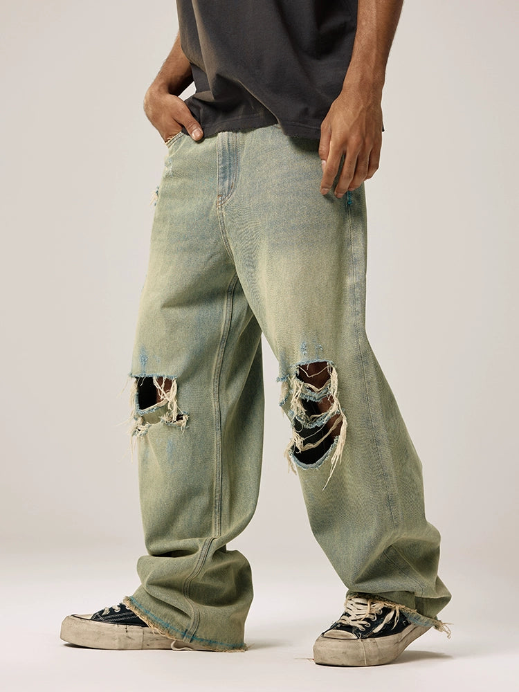 Remedy Washed Ripped Loose Jeans | Face 3 Face