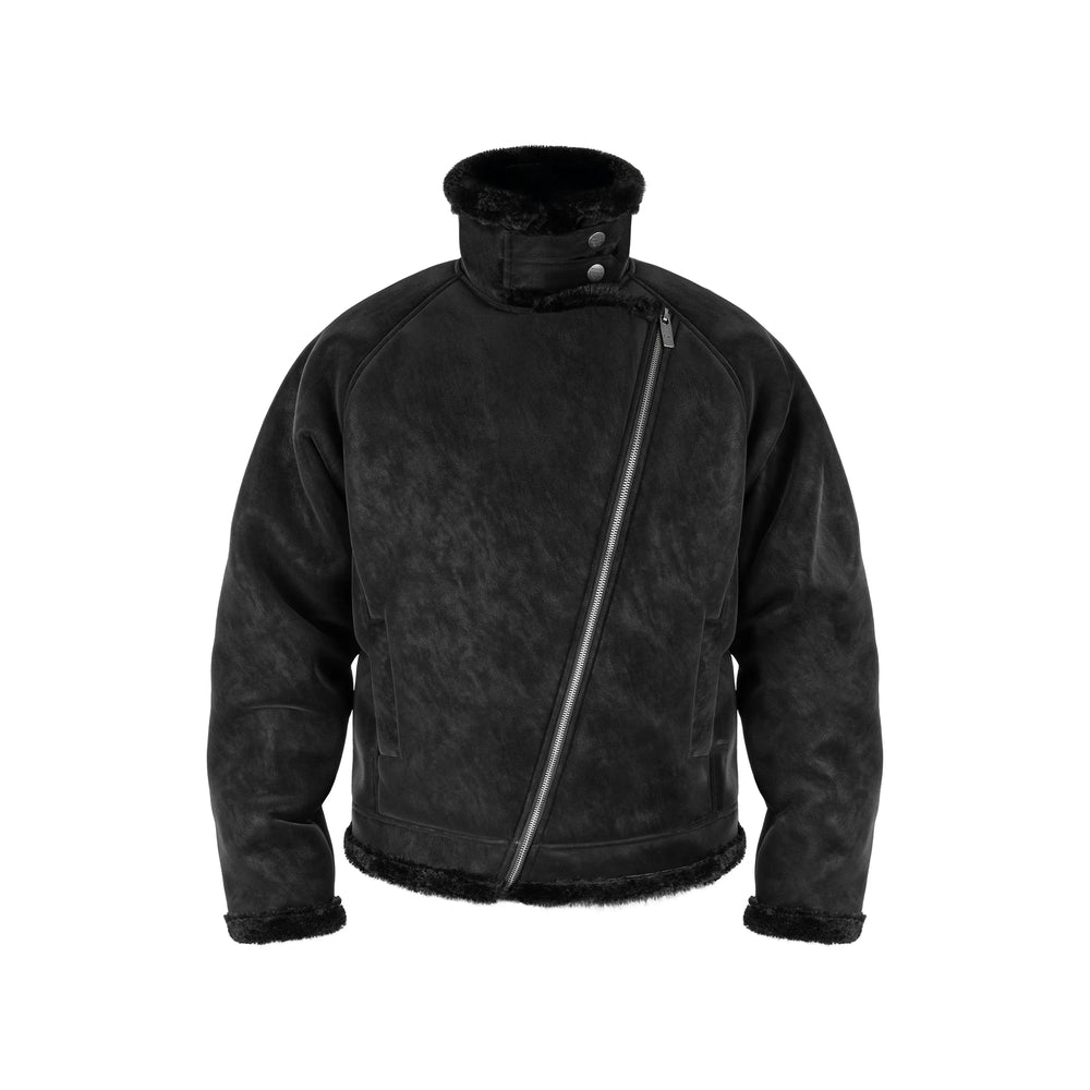 ANTIDOTE Faux Suede Double Rider Biker Jacket | Face 3 Face