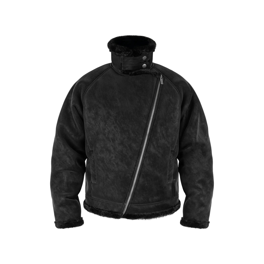 ANTIDOTE Faux Suede Double Rider Biker Jacket | Face 3 Face