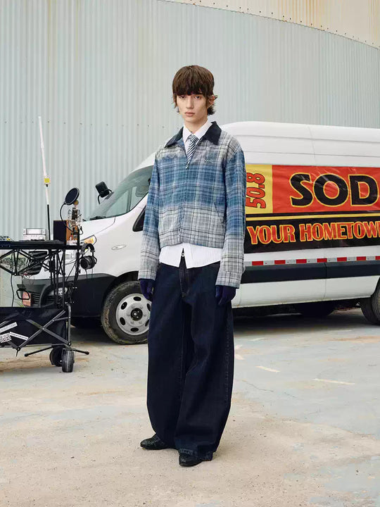 SOD Co. Plaid Combo Selvedge Denim Jeans | Face 3 Face