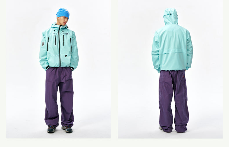 MEDM Basic Logo Embroidered Hardshell Jacket | Face 3 Face