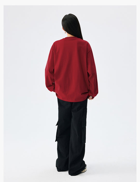 MEDM Arched Logo Handwritten Long Sleeve Tee | Face 3 Face