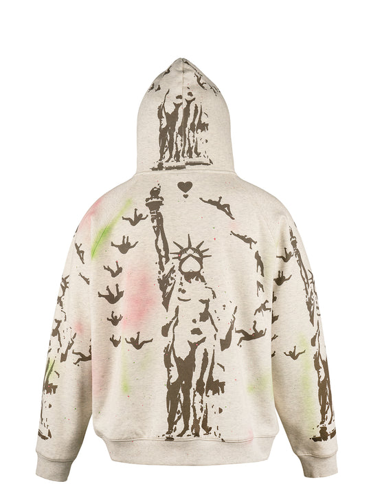 EVILKNIGHT(EK) Hand Splash Ink Spray Paint Hoodie