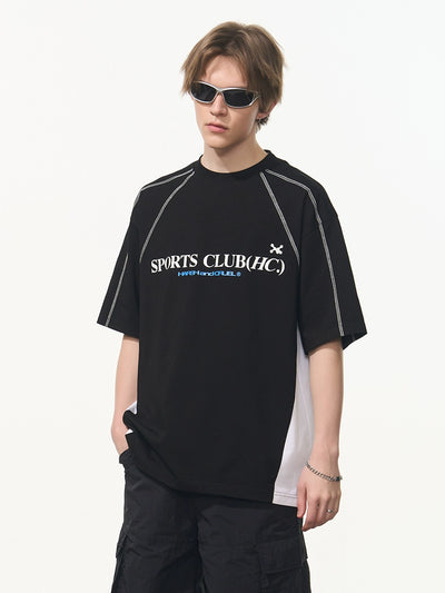 Harsh and Cruel Stitched Line Printed Tee