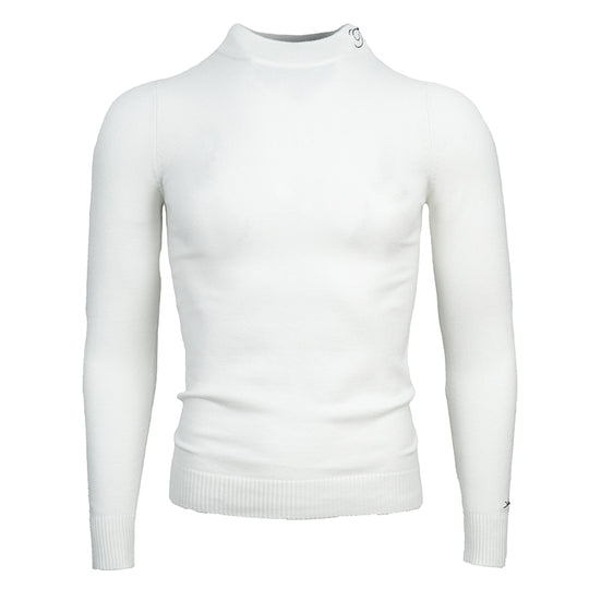TGFCLUB Embroidered Half Turtleneck Slim Fit Knit Sweater | Face 3 Face