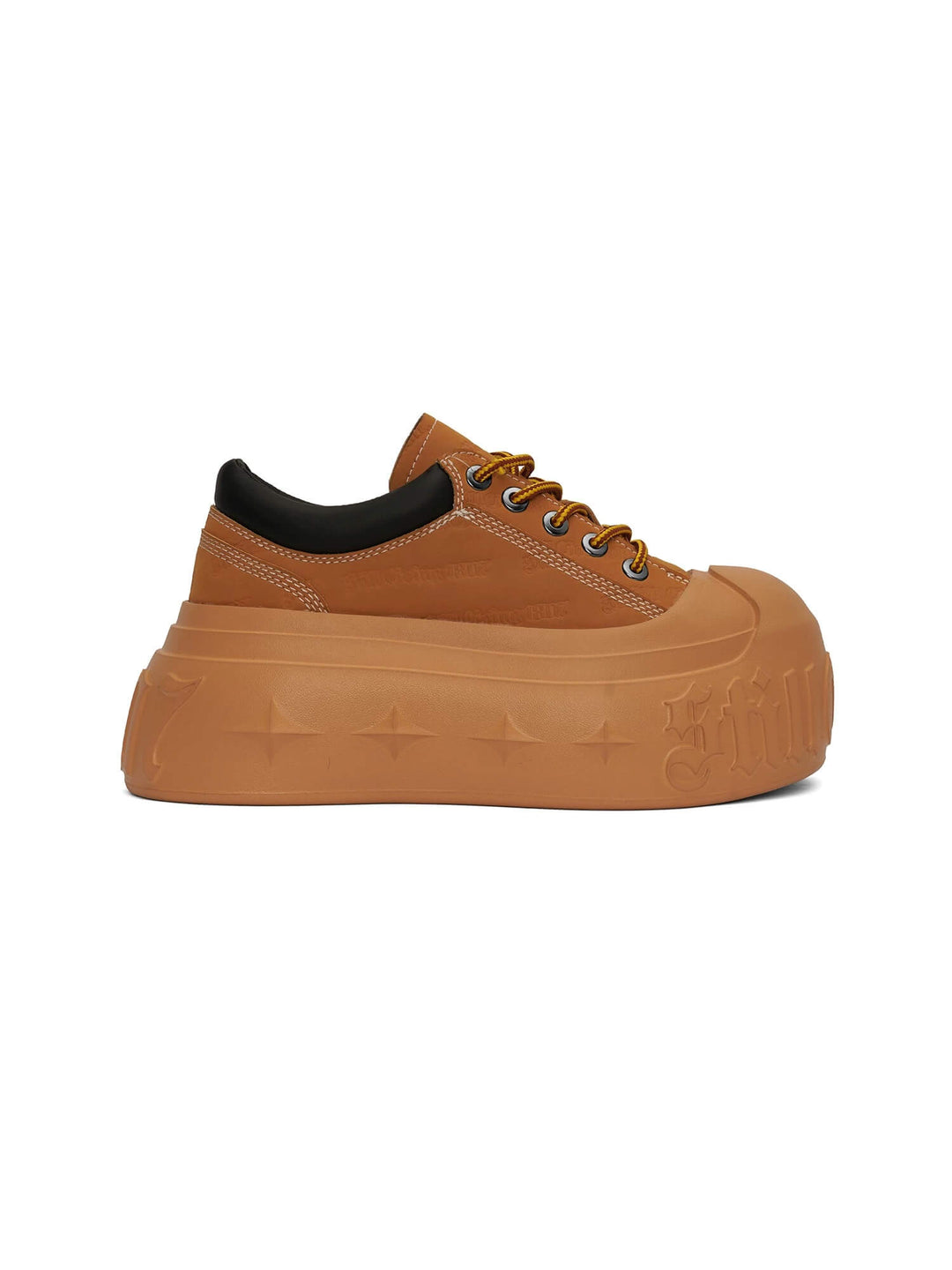 1807 INF-008 Gothic Lace Up Nubuck Leather Chunky Sneakers | Face 3 Face