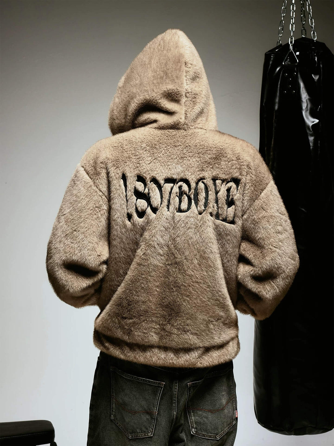 1807 Eco Faux Mink Fur Hooded Jacket | Face 3 Face