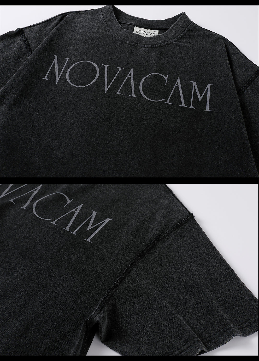 NOVACAM Simple Logo Ground Edge Backstitch Tee | Face 3 Face