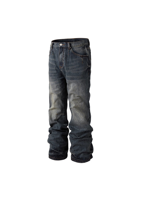 KARMANISTIC 3D Cat Whisker Washed Flared Pants | Face 3 Face