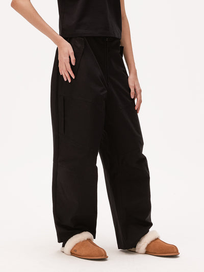 MHARF Exclusive Black Zip Wide Leg Pants | Face 3 Face