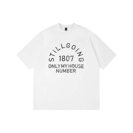 1807 Vintage Still Going Logo Print Short Sleeve Tee | Face 3 Face
