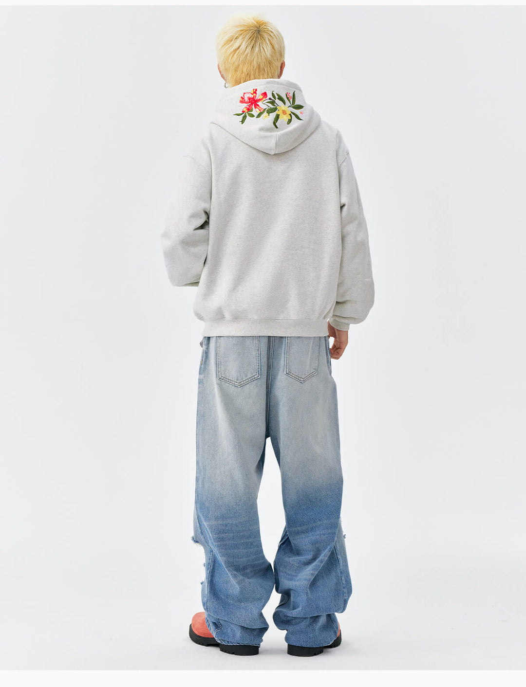 MEDM Colorful Floral Embroidered Hoodie | Face 3 Face