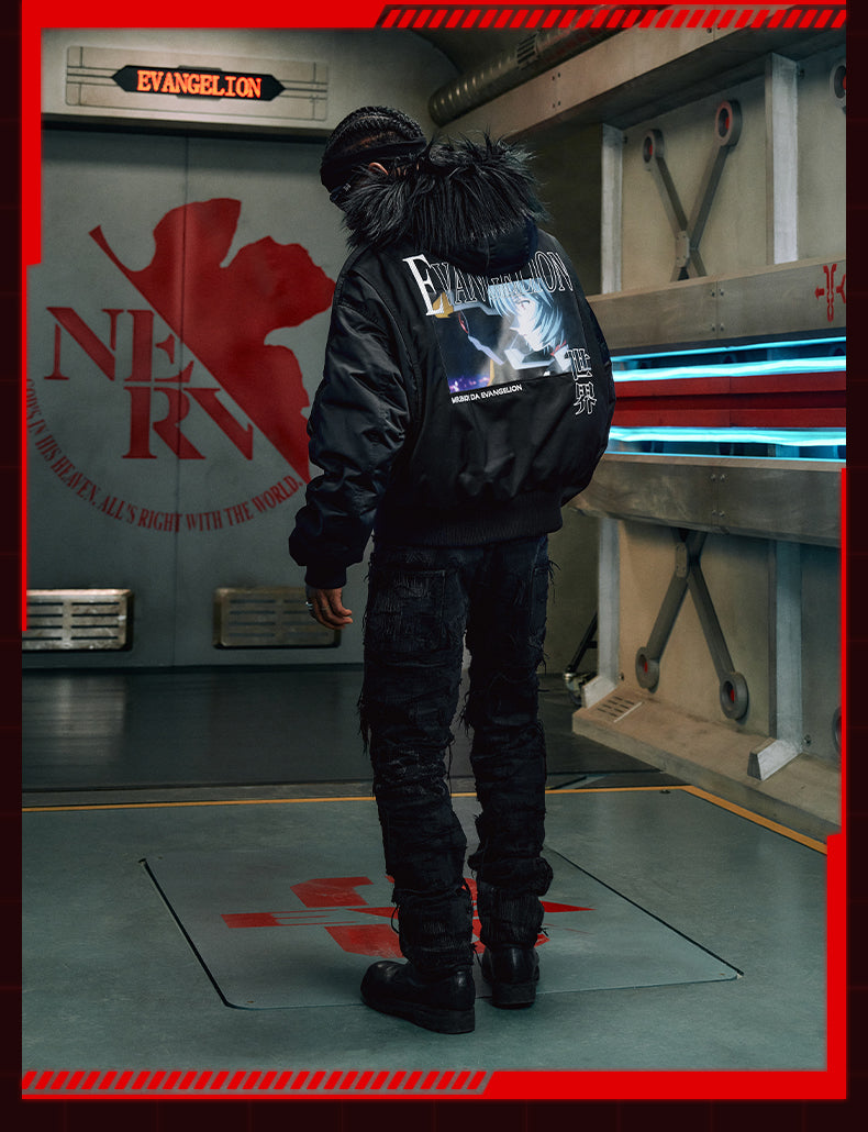 MEDM x EVA Unit-00 Famous Scene Bomber Down Jacket | Face 3 Face