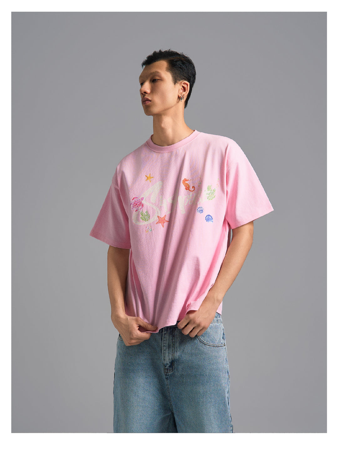 S45 Underwater World Graffiti Print Tee | Face 3 Face