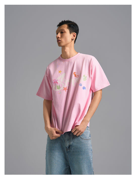 S45 Underwater World Graffiti Print Tee | Face 3 Face