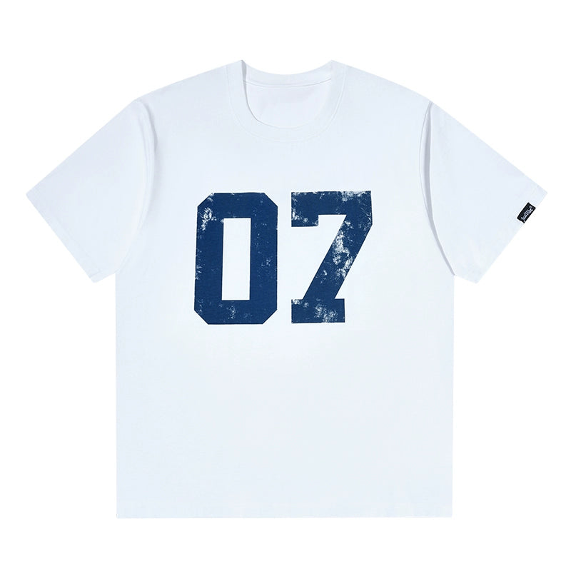 JUST VIBE Number 07 Vintage Print Tee | Face 3 Face