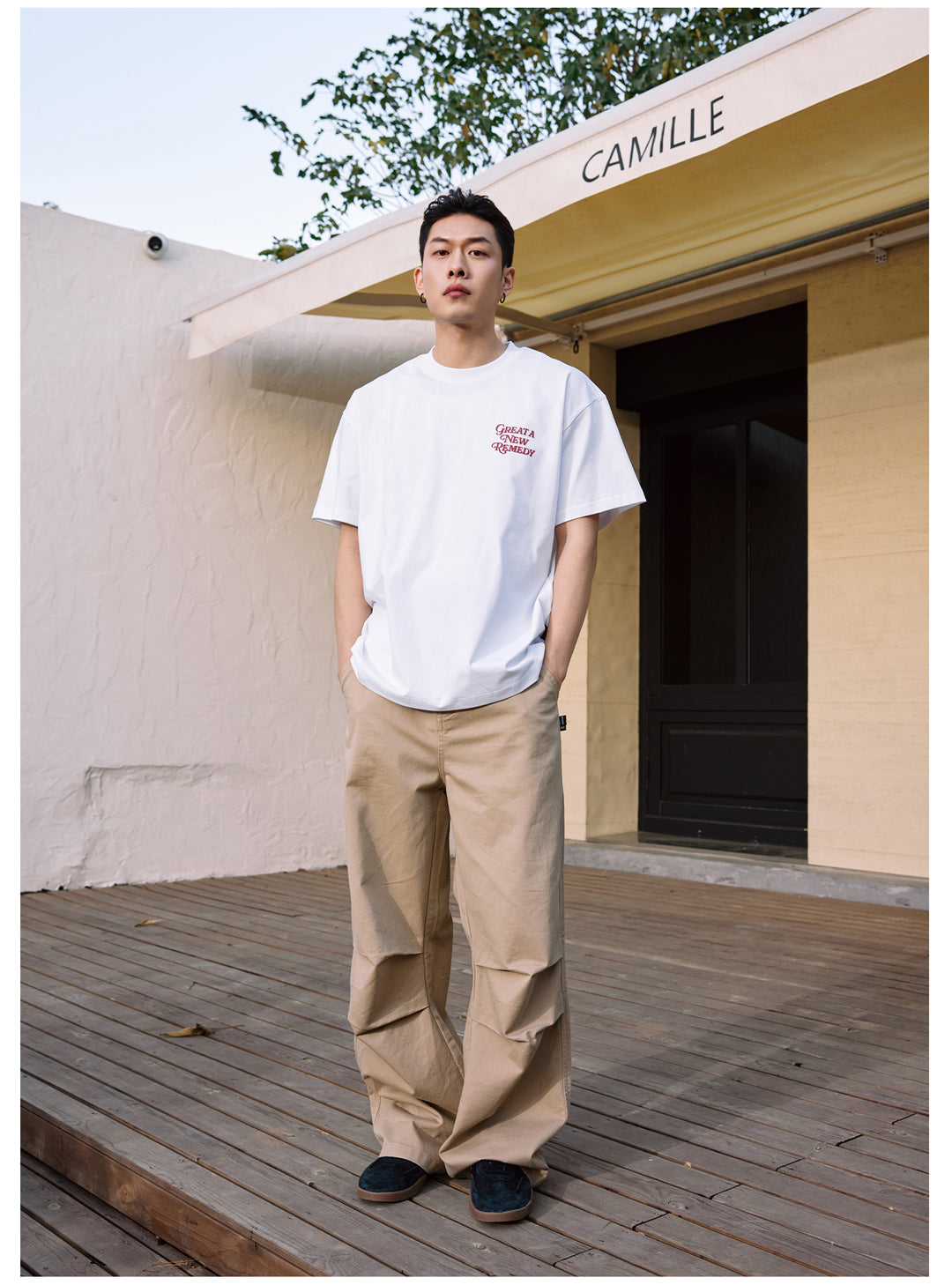 Remedy GREAT A NEW REMEDY SOON Foam Print Cool Touch Tee | Face 3 Face