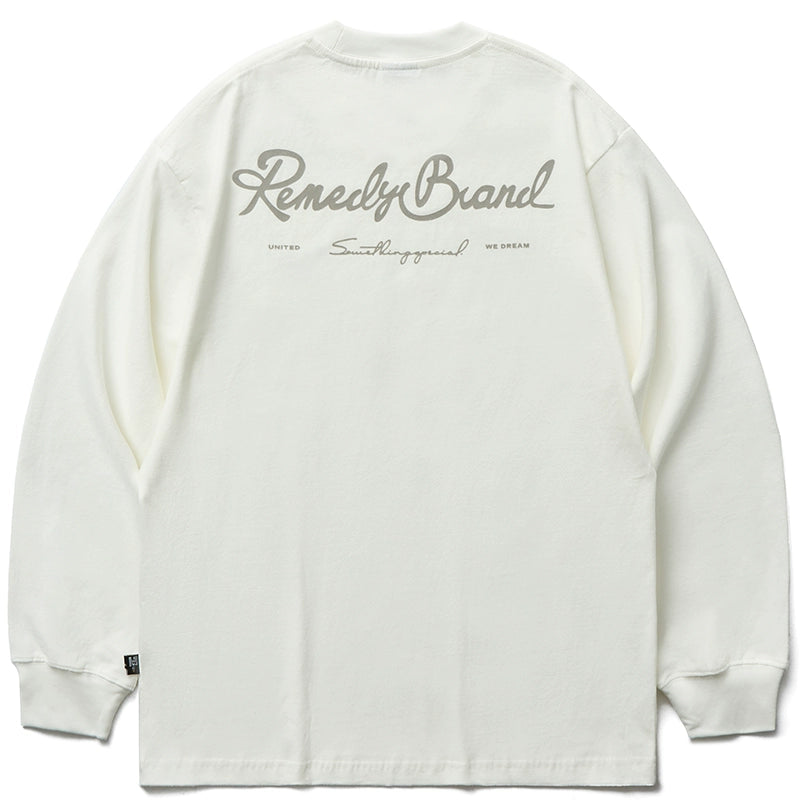 Remedy Script Print Long Sleeve Tee | Face 3 Face