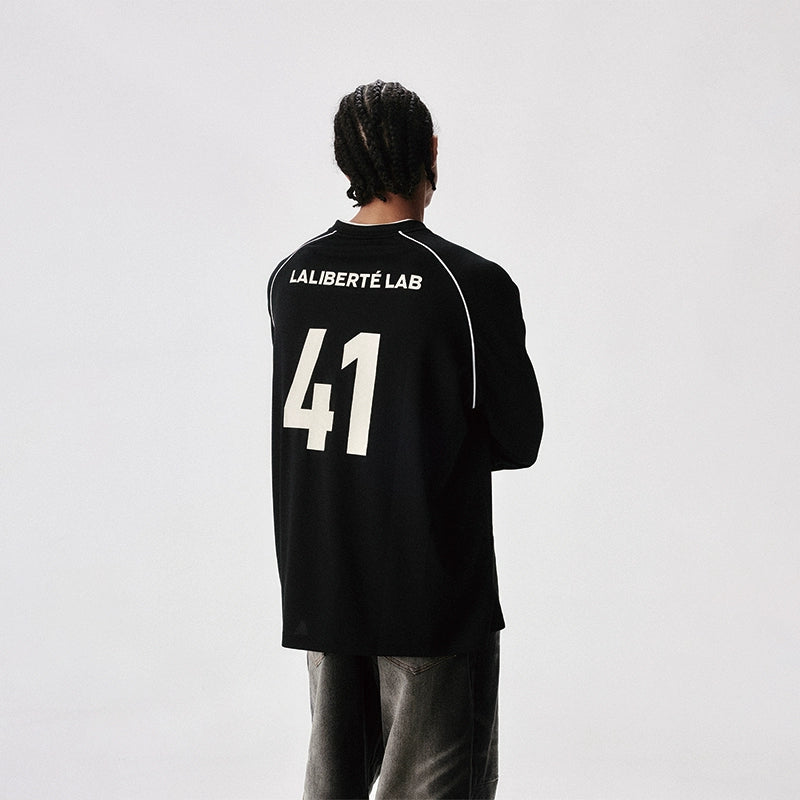 Labt Emblem Patch Mesh Long Sleeve Soccer Jersey | Face 3 Face