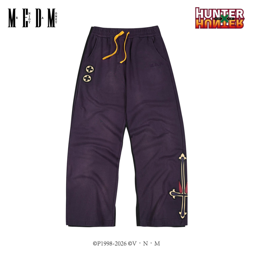 MEDM × HUNTER×HUNTER Kuroro Inverted Cross Patch Washed Sweatpants