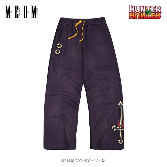 MEDM × HUNTER×HUNTER Kuroro Inverted Cross Patch Washed Sweatpants