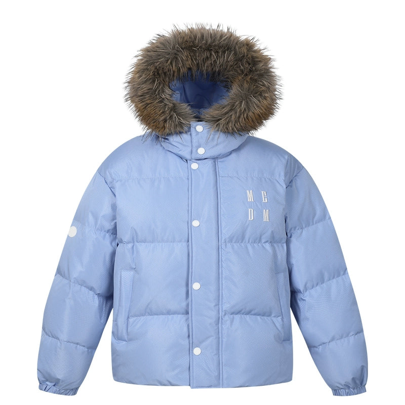 MEDM Detachable Fur Hooded Down Jacket | Face 3 Face