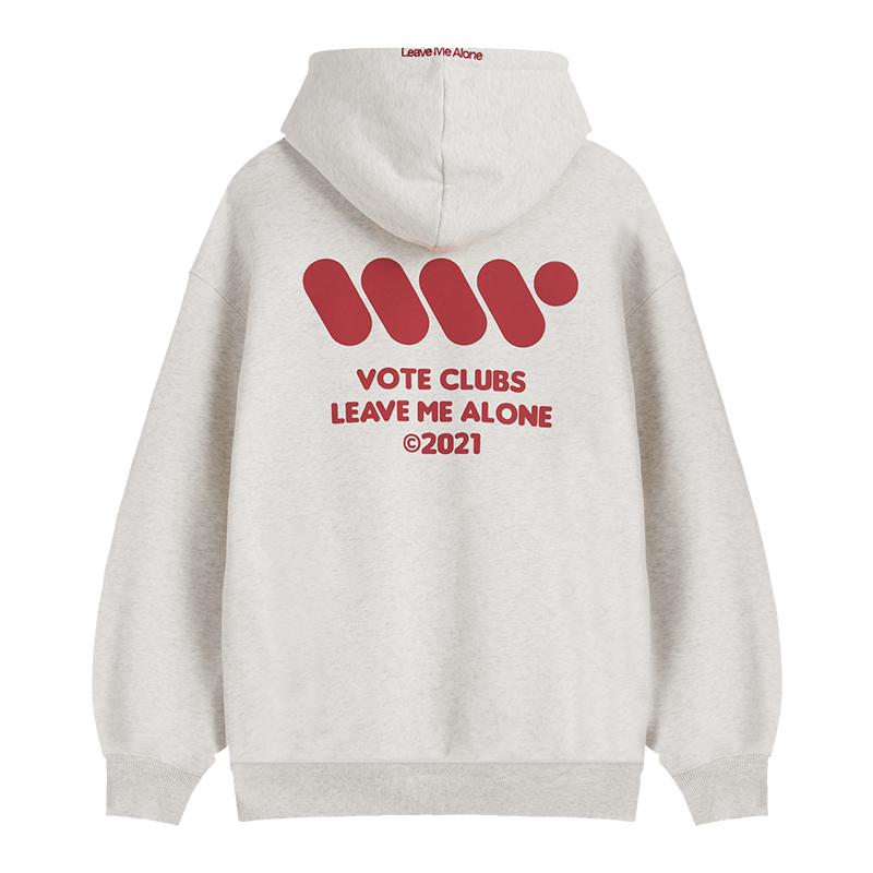 VOTE Preppy Style Zipper Hoodie