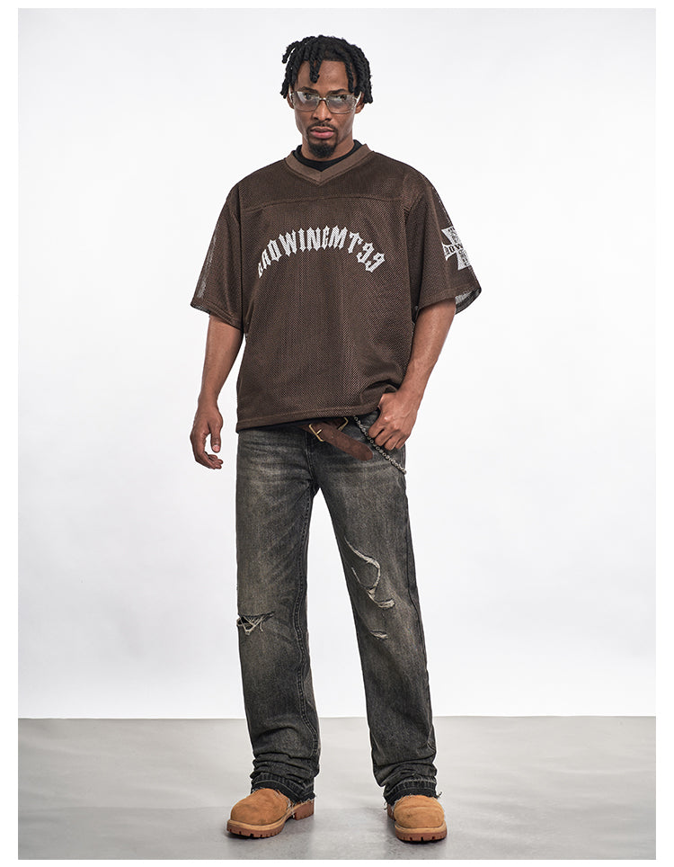 F3F Select Cross Print Mesh Jersey | Face 3 Face