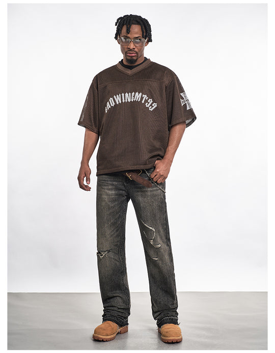 F3F Select Cross Print Mesh Jersey | Face 3 Face