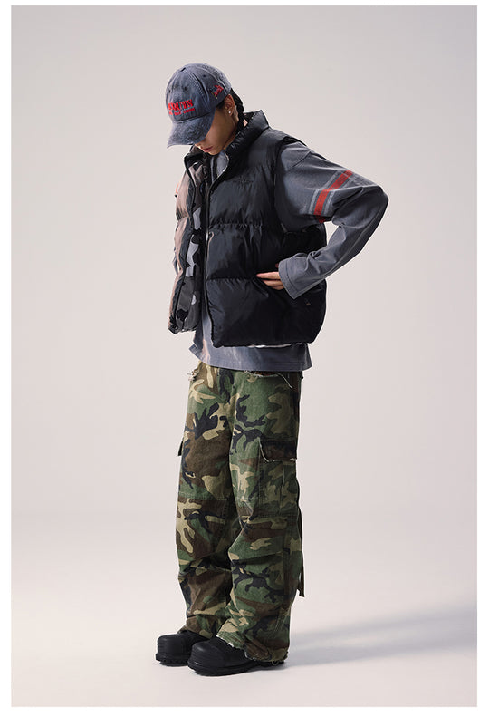 Remedy Camouflage Reversible Down Vest | Face 3 Face