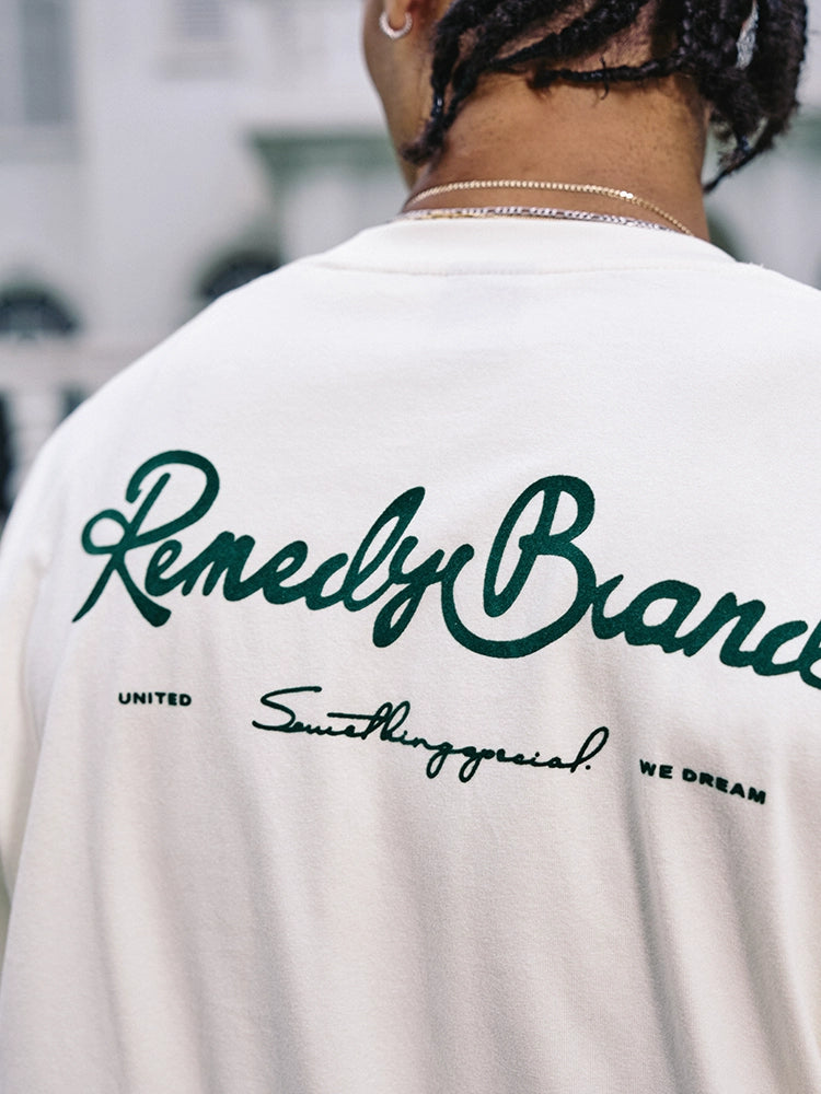 Remedy Script Print Long Sleeve Tee | Face 3 Face