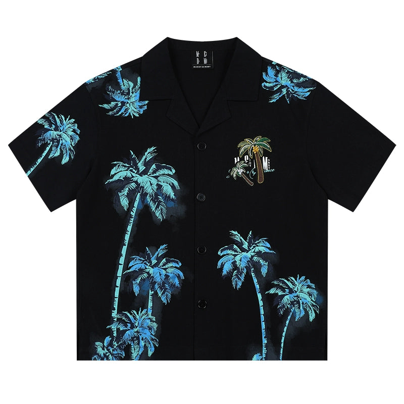 MEDM Palm Tree Hawaiian Shirt | Face 3 Face
