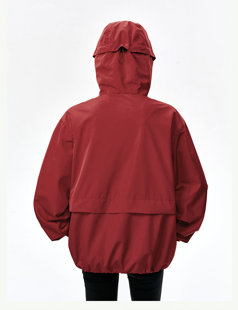 MEDM Basic Logo Embroidered Hardshell Jacket | Face 3 Face