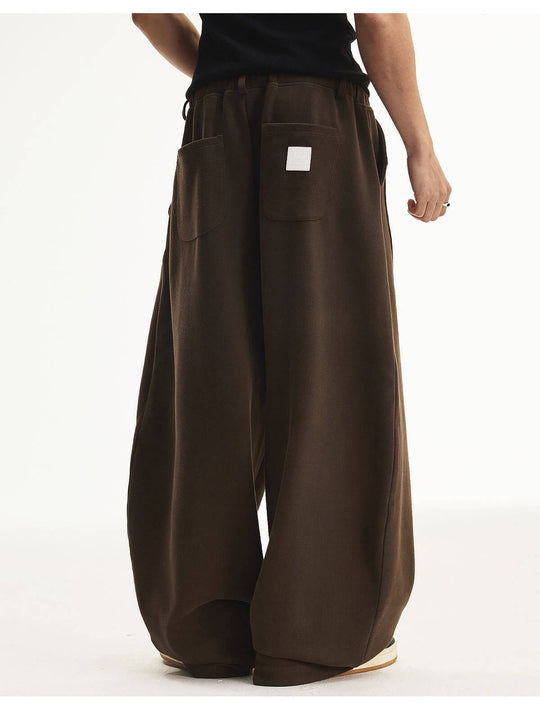 MEDM Curved Metal Tag Baggy Sweatpants | Face 3 Face